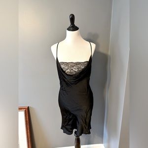Zara black silk/lace dress